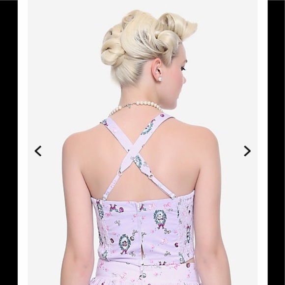 DISNEY THE ARISTOCATS Marie Retro Smocked CROP TOP - Picture 2 of 5